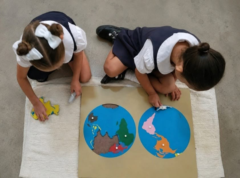 Niños en el huerto escolar